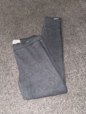 Abercrombie & Fitch Y2K Leggings Gray Stretch Full Length Size Medium